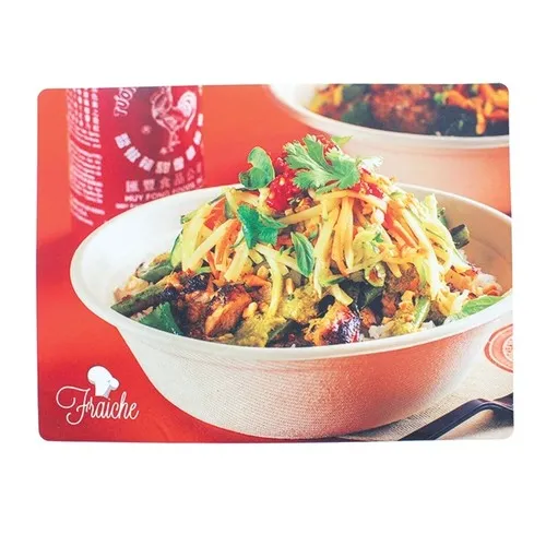 Set de table personnalisable en RPET - Sérigraphie sur mesure