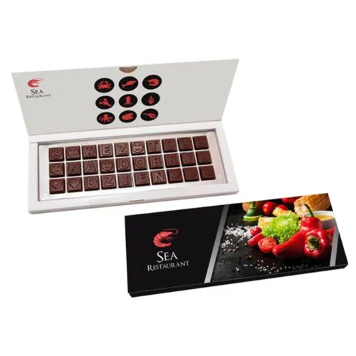 Chocolat message L30 dans carton