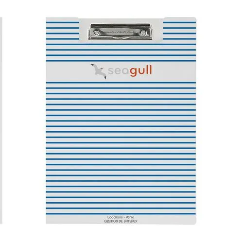 Porte-documents à rabat personnalisable avec poche transparente