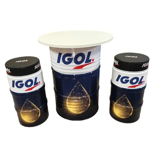 Tabouret de Bar Industriel Personnalisable - Lot de 4 Empilables