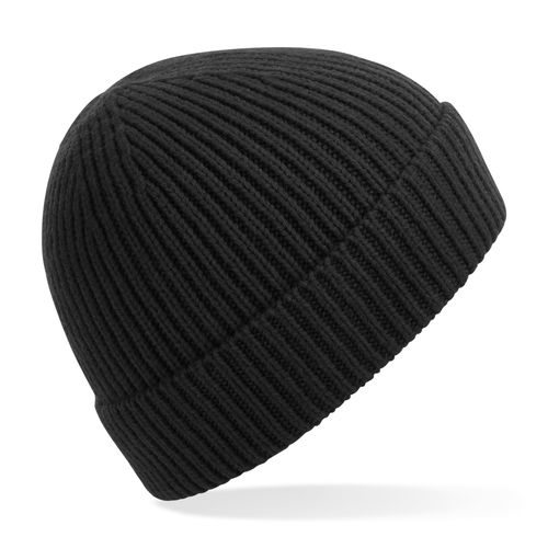 Bonnet côtelé personnalisable avec revers - Confort premium