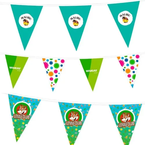 Guirlande Personnalisée 20 Fanions A5 - 5 Mètres sur Mesure