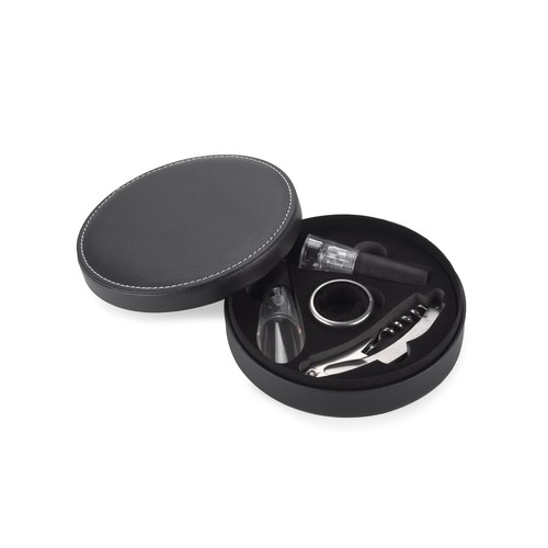 Coffret Accessoires à Vin 2 Pièces avec Pompe à Vide Personnalisable