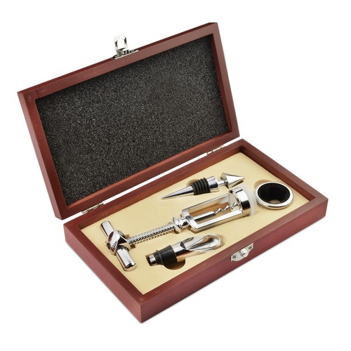 Coffret Accessoires à Vin 2 Pièces avec Pompe à Vide Personnalisable