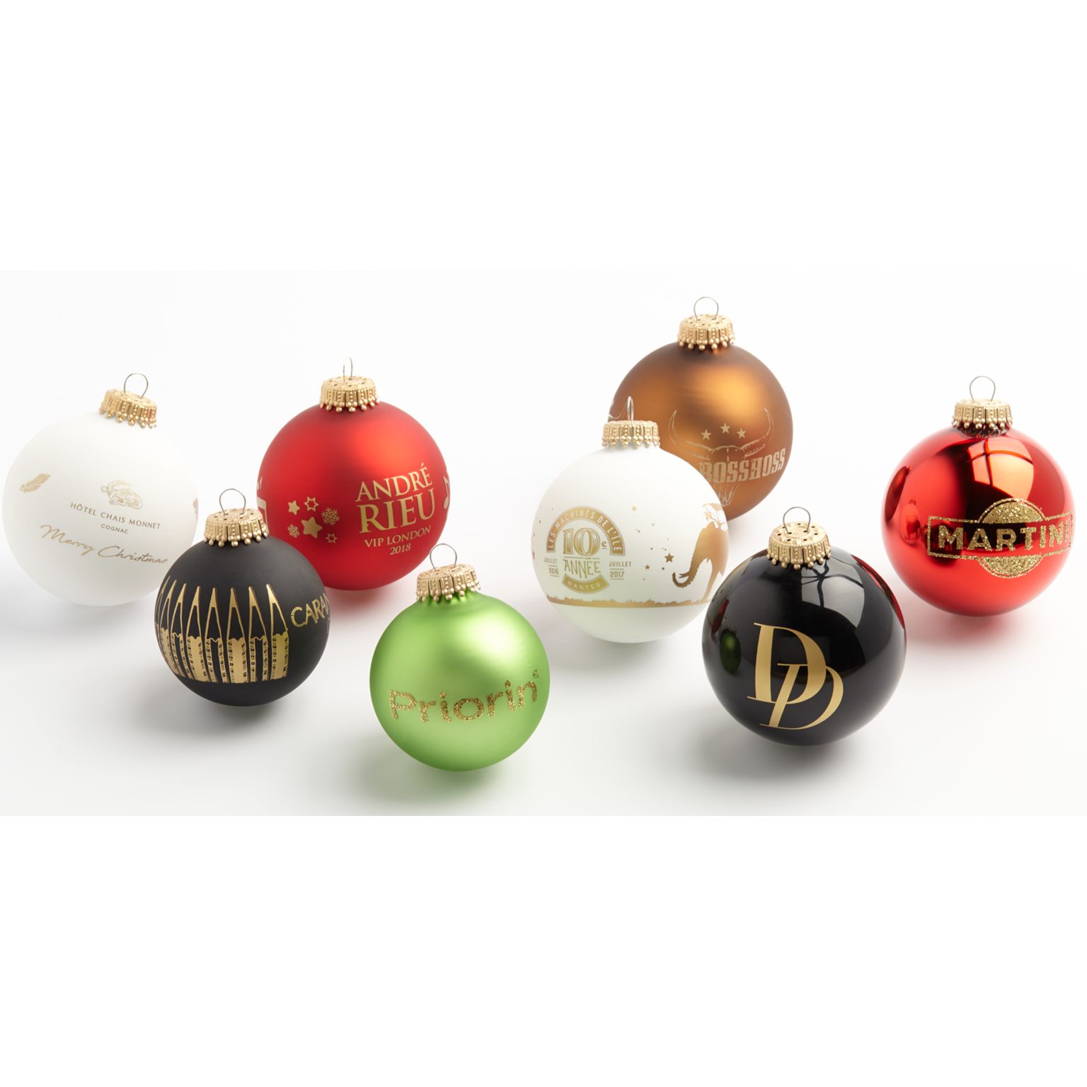 Boule de Noël Personnalisée 7cm - Sérigraphie 1 Couleur