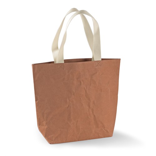 Sac en Papier Kraft Lavable Personnalisable - Fermeture Pression