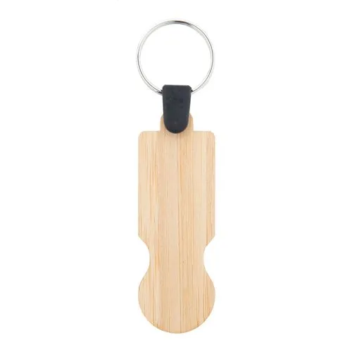 porte-clés jeton en bambou BooCart EU