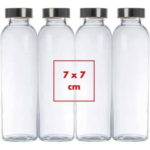 Gourde en Verre 600ml Personnalisable - Bouchon Inox