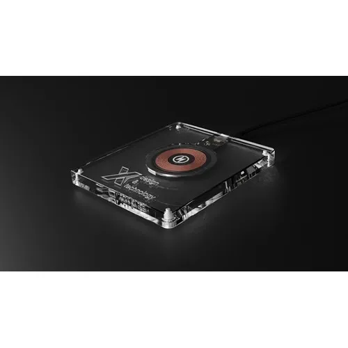 Chargeur Sans Fil Acrylique 15W Personnalisable - Design Lumineux
