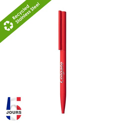 Stylo bille Sari THIN ROUGE MAT