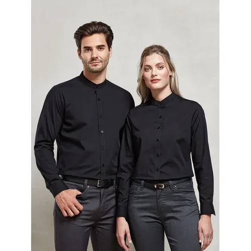 Chemise Col Mao 'Grandad' Manches Longues