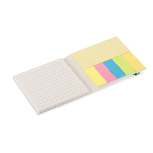 Set mémos autocollants en bambou personnalisables