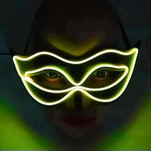 Masque LED Super Héros Personnalisable - 6 Coloris Lumineux