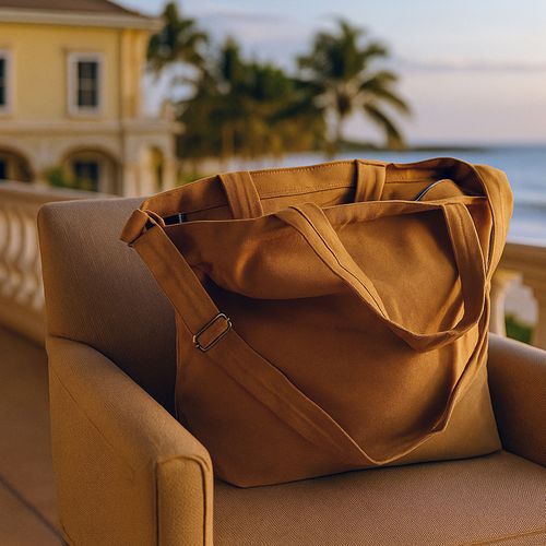 Sac de Voyage Éco-Responsable en Canvas Coton Recyclé Personnalisable