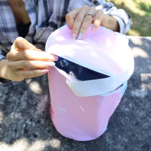 Boîte à lunch cylindrique isotherme en rPET personnalisable
