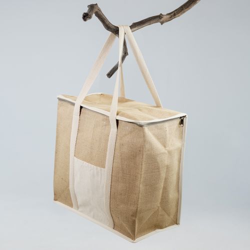 Sac Isotherme Jute Recyclé Personnalisable - 40x37x20cm