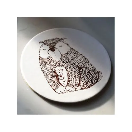 Sous-verre publicitaire en feutrine recyclée personnalisable