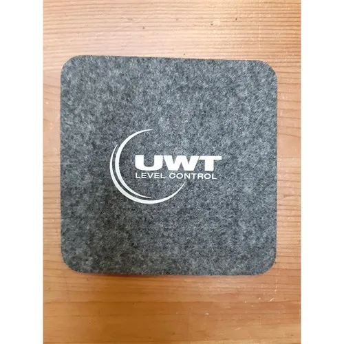 Sous-verre publicitaire en feutrine recyclée personnalisable