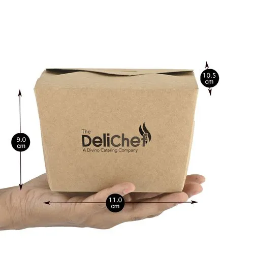 Boîte à Burger Kraft Recyclable Personnalisable - Dès 300 ex