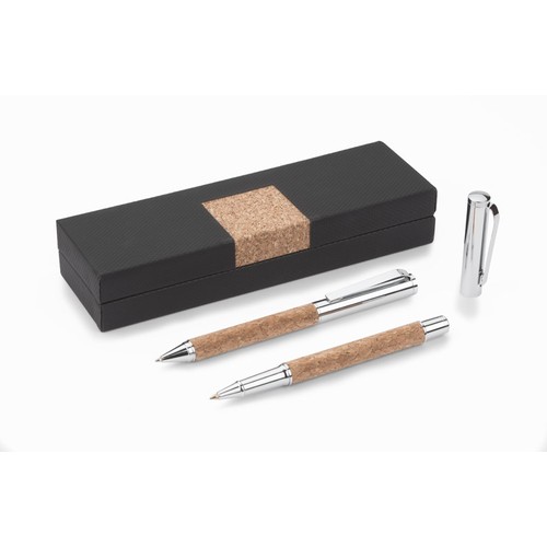 Parure d'Écriture Élégance - Stylo Bille et Roller Personnalisables