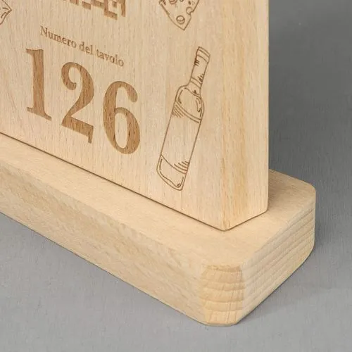 Trophée en Bois de Hêtre Personnalisable avec Gravure Laser