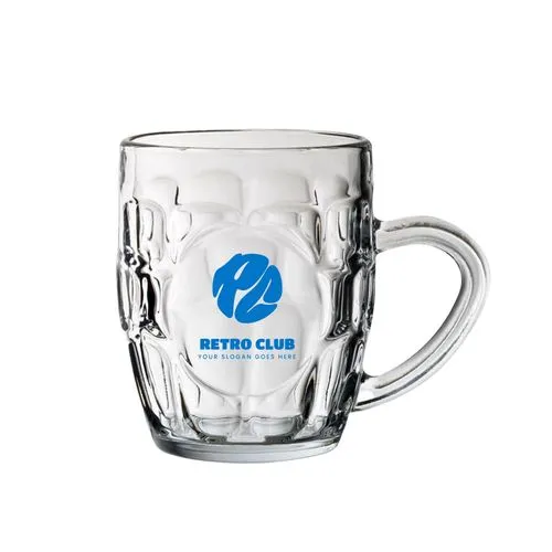 Chope à Panneaux Dimple 290ml Personnalisable - Demi-Pinte