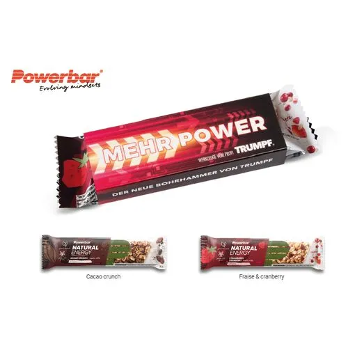 BARRES ENERGY POWERBAR dans un étui personnalisable