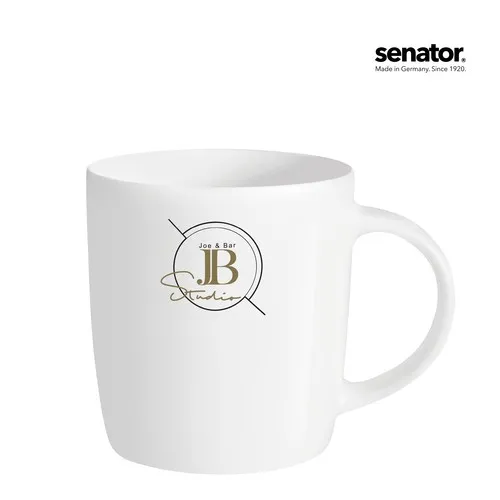 Mug Elegant en Porcelaine Blanche - Personnalisable jusqu'à 5 Couleurs