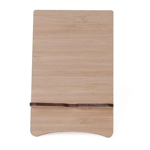 Support téléphone bambou personnalisable avec passage de câble