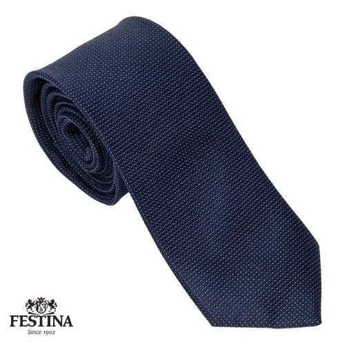 Cravate Soie Classique Navy - Personnalisable par Sérigraphie