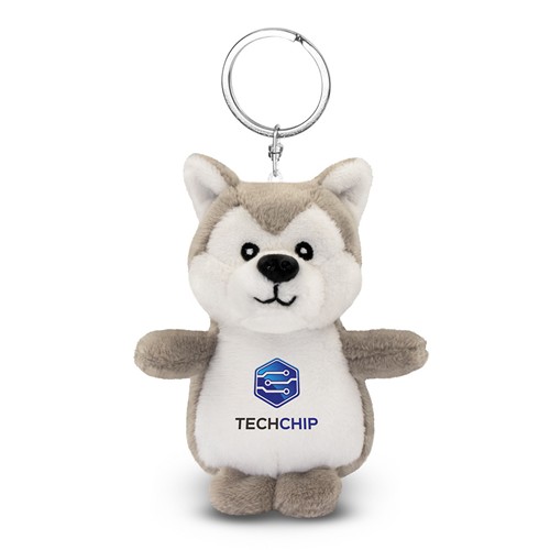 Porte-clés Peluche Loup Personnalisable | Wolfie 9 cm