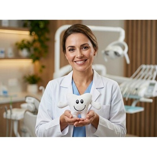 Dent en Peluche Personnalisable - Goodies Santé Dentaire