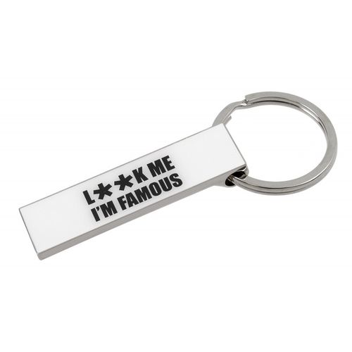 Porte-Clés Rectangulaire Zamac Personnalisable Impression Quadri