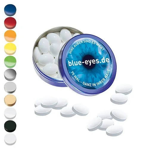 Boîte Métal XS Pastilles Menthe Glacée - Personnalisable