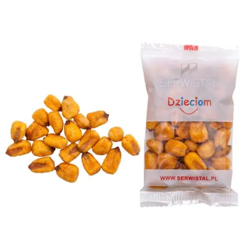 Graines de maïs grillées dans des sacs