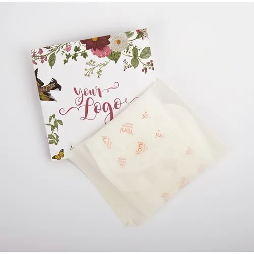 Pochette personnalisée avec serviette hygiénique bio - Objet publicitaire