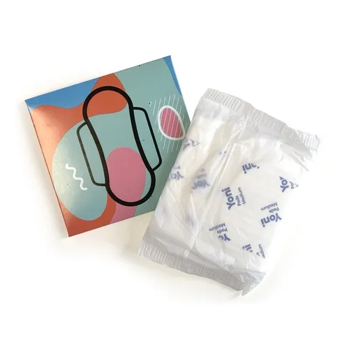 Pochette personnalisée avec serviette hygiénique bio - Objet publicitaire