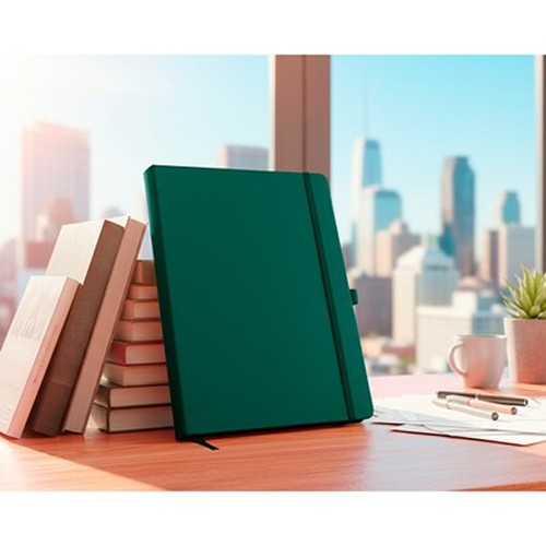 Carnet A4 Couverture Rigide PU - 96 Pages Lignées Personnalisable