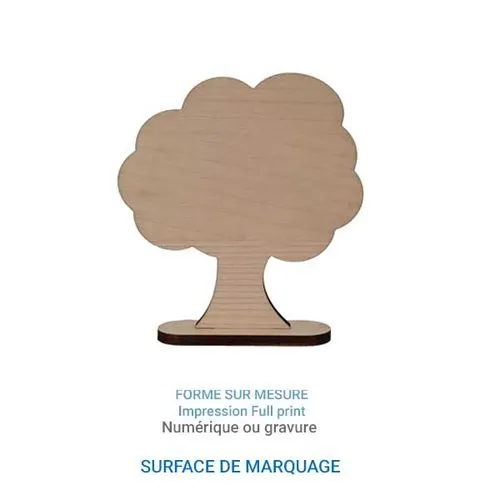 Trophée bois ARBRE 10cm - France