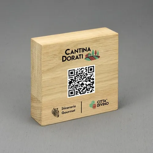 Menu Numérique Personnalisable avec QR Code - Plexi, Bois, Métal