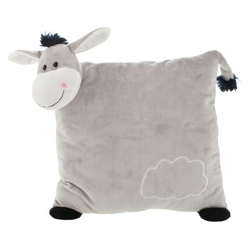 Oreiller Peluche Âne Personnalisable 30 cm - Cadeau Publicitaire