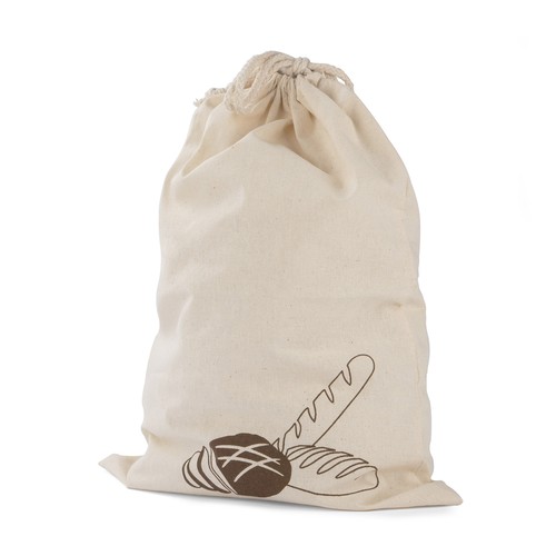 Sac à Pain en Coton Personnalisable 120g/m² - Beige Naturel