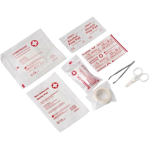 Trousse de premiers secours personnalisable 8 pièces avec pochette