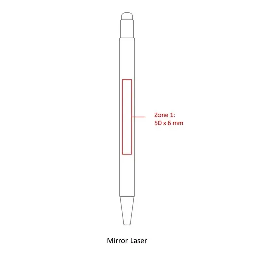 NoClip, stylo bille poussoir blanc STOCK FR
