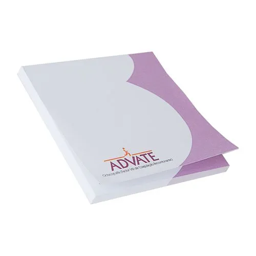 Bloc-notes adhésif A7 personnalisable - 50 feuilles repositionnables