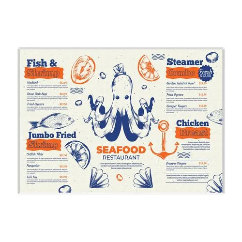 SET DE TABLE PAPIER 420 x 300 mm 80g OFFSET - IMPRESSION QUADRI RECTO SEUL