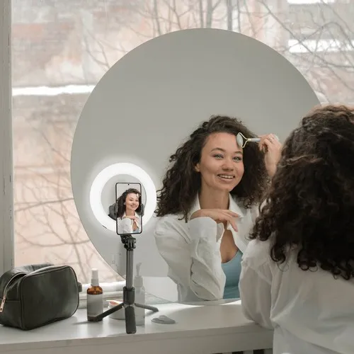 PERCHE SELFIE ANNEAU LUMINEUX BLUETOOTH