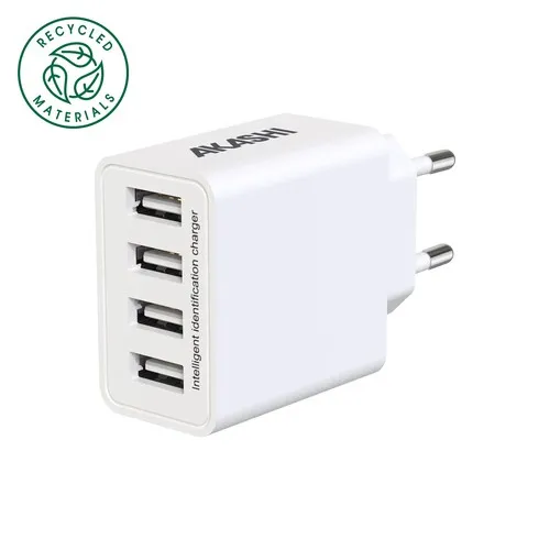 TURBO CHARGEUR SECTEUR 4 USB 5A - BLANC