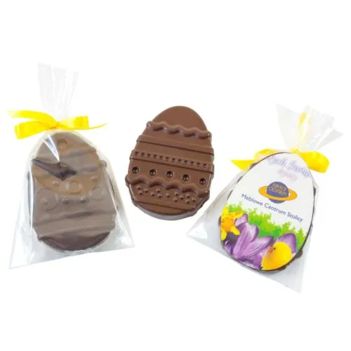 Oeuf de Pâques avec dos plat