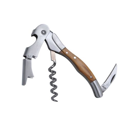Tire-bouchon Sommelier Double Levier Bois d'Olivier - Coffret Cadeau